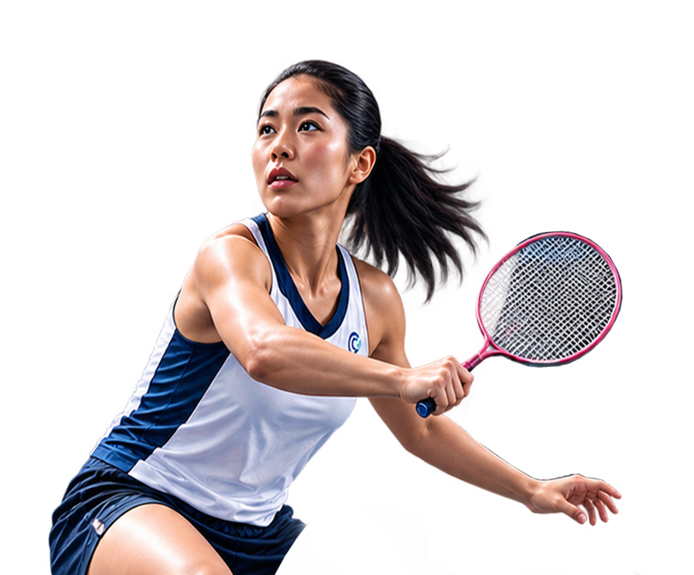 Badminton athlete